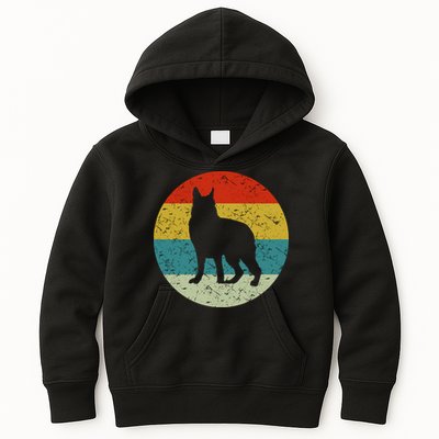 Retro Vintage German Shepherd Kids Hoodie