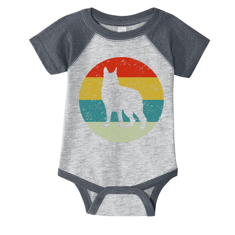 Retro Vintage German Shepherd Infant Baby Jersey Bodysuit