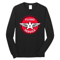 Retro Vintage Gas Station Flying A Service Motor Oil Car Long Sleeve Shirt