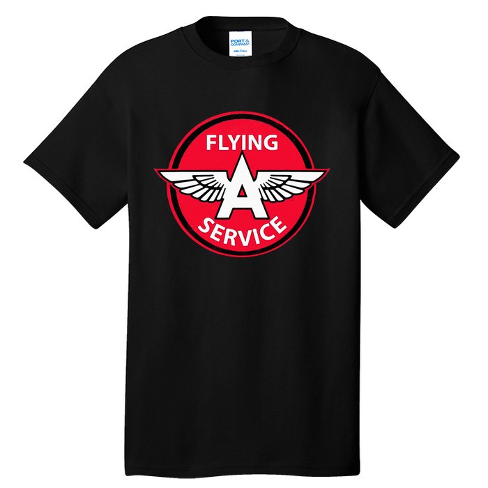 Retro Vintage Gas Station Flying A Service Motor Oil Car Tall T-Shirt