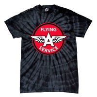 Retro Vintage Gas Station Flying A Service Motor Oil Car Tie-Dye T-Shirt