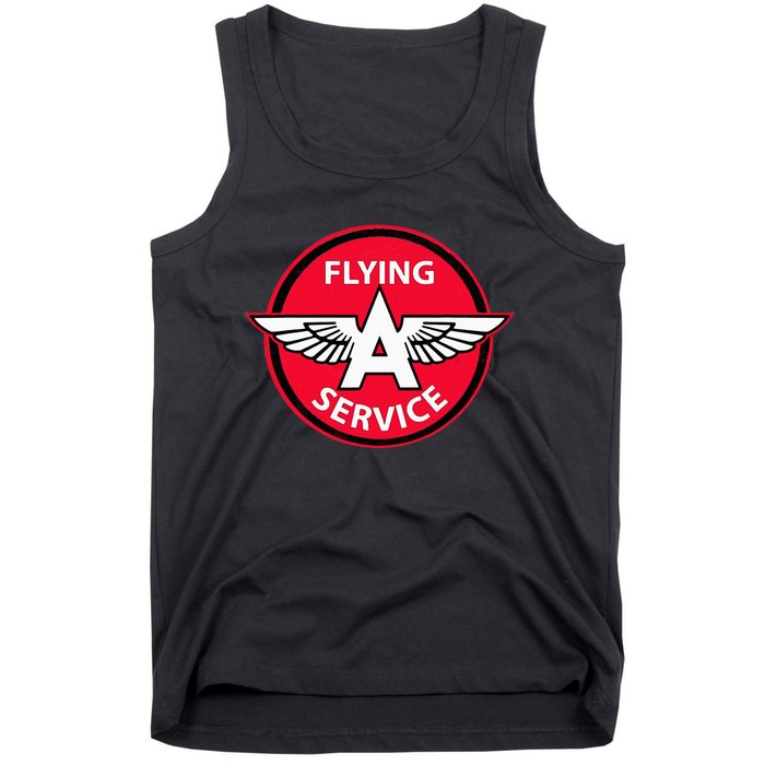 Retro Vintage Gas Station Flying A Service Motor Oil Car Tank Top