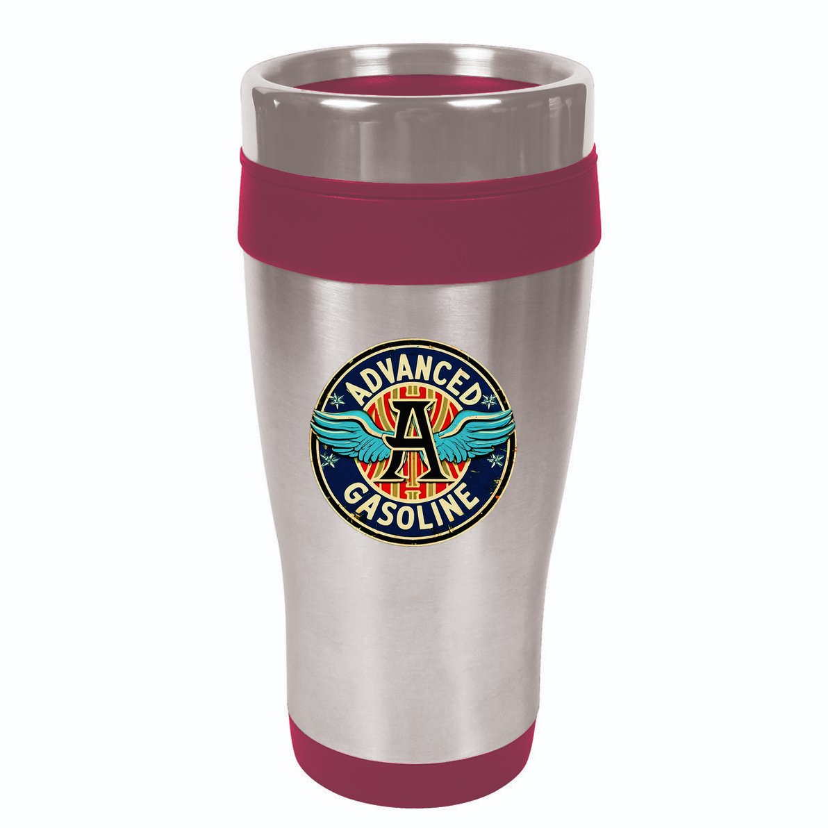 Retro Vintage Gas Station Advanced Gasoline Motor Oil Car 16oz Travel Tumbler