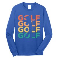 Retro Vintage Golfing Gift For Golfers Funny Gift Long Sleeve Shirt