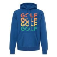 Retro Vintage Golfing Gift For Golfers Funny Gift Premium Hoodie