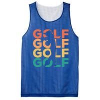 Retro Vintage Golfing Gift For Golfers Funny Gift Mesh Reversible Basketball Jersey Tank