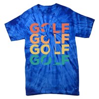 Retro Vintage Golfing Gift For Golfers Funny Gift Tie-Dye T-Shirt