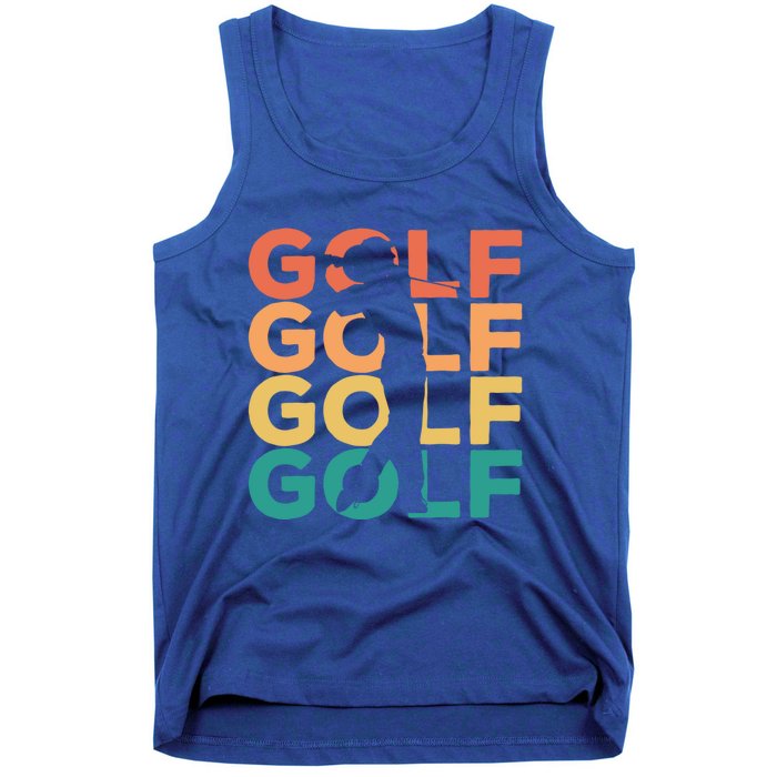 Retro Vintage Golfing Gift For Golfers Funny Gift Tank Top