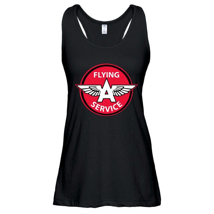 Retro Vintage Gas Station Flying A Service Motor Oil Car Ladies Essential Flowy Tank