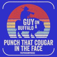 Retro Vintage Guy On A Buffalo Possum Possee Cool Gift Sweatshirt