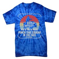 Retro Vintage Guy On A Buffalo Possum Possee Cool Gift Tie-Dye T-Shirt