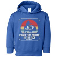 Retro Vintage Guy On A Buffalo Possum Possee Cool Gift Toddler Hoodie