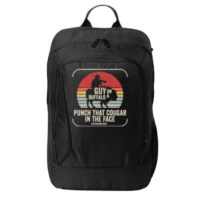 Retro Vintage Guy On A Buffalo Possum Possee Cool Gift City Backpack