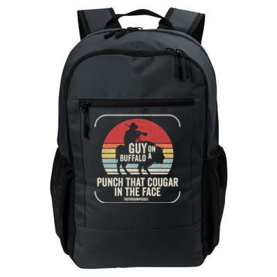 Retro Vintage Guy On A Buffalo Possum Possee Cool Gift Daily Commute Backpack