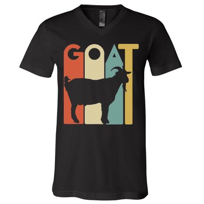 Retro Vintage Goat Animal Goats Lover Gifts V-Neck T-Shirt