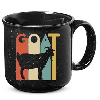 Retro Vintage Goat Animal Goats Lover Gifts 15oz Campfire Ceramic Mug