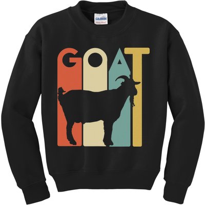 Retro Vintage Goat Animal Goats Lover Gifts Kids Sweatshirt