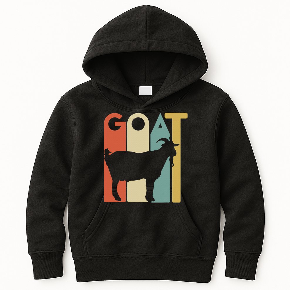 Retro Vintage Goat Animal Goats Lover Gifts Kids Hoodie