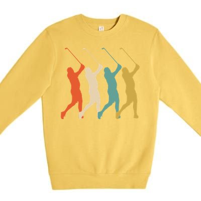 Retro Vintage Golf Lover Premium Crewneck Sweatshirt