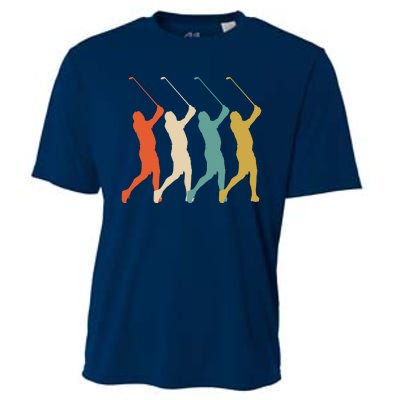 Retro Vintage Golf Lover Cooling Performance Crew T-Shirt