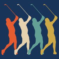 Retro Vintage Golf Lover Cooling Performance Crew T-Shirt