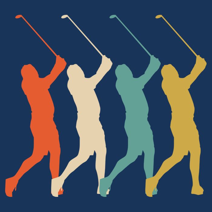 Retro Vintage Golf Lover Cooling Performance Crew T-Shirt