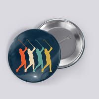 Retro Vintage Golf Lover Button