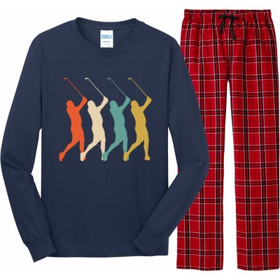 Retro Vintage Golf Lover Long Sleeve Pajama Set