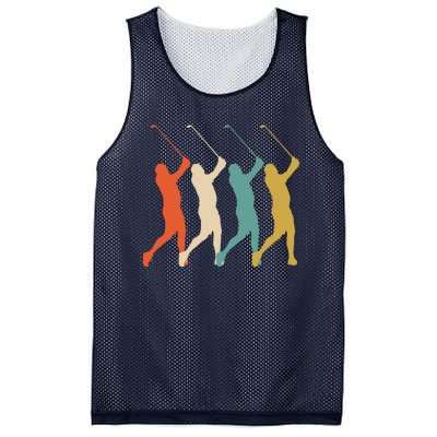 Retro Vintage Golf Lover Mesh Reversible Basketball Jersey Tank