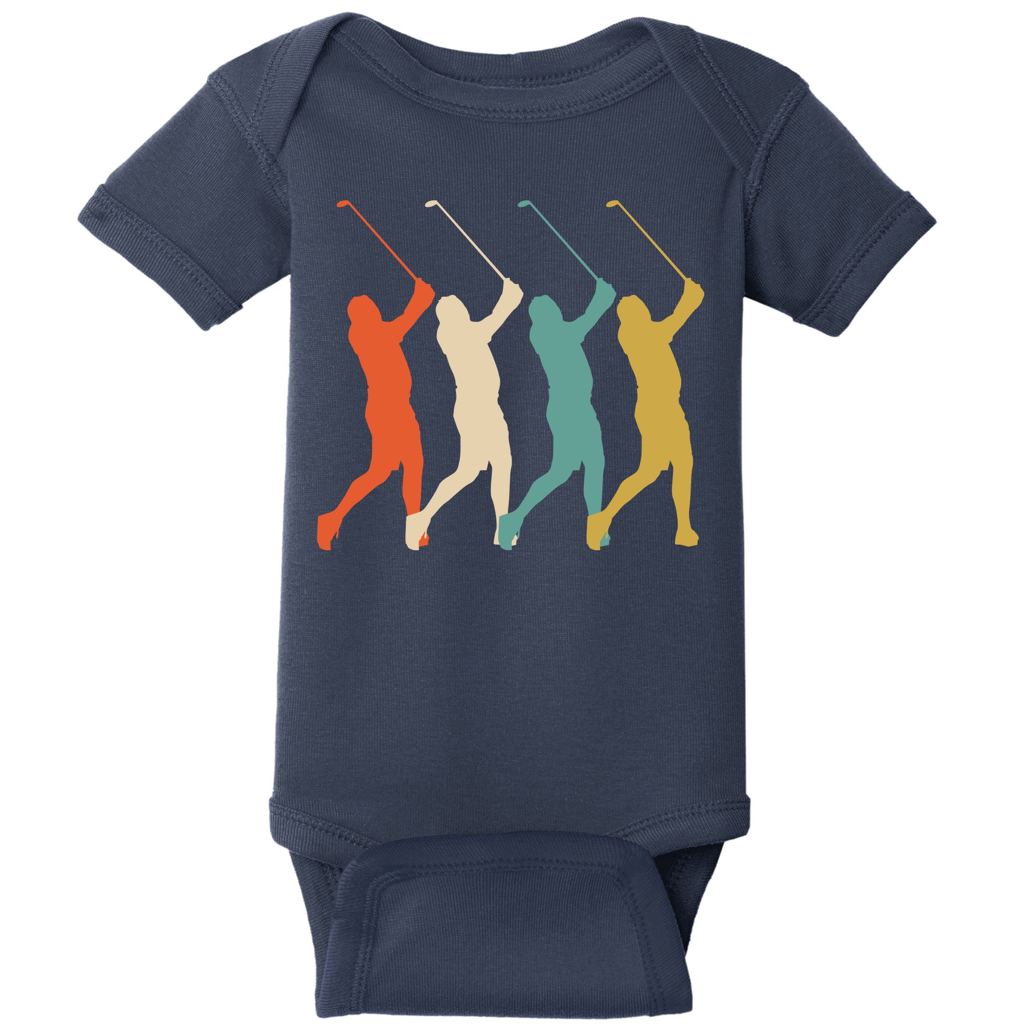Retro Vintage Golf Lover Baby Bodysuit