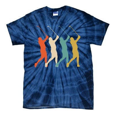 Retro Vintage Golf Lover Tie-Dye T-Shirt