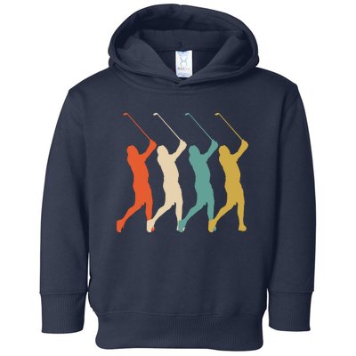 Retro Vintage Golf Lover Toddler Hoodie