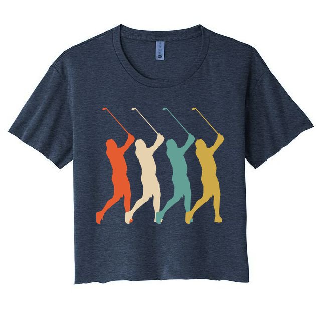 Retro Vintage Golf Lover Crop Top