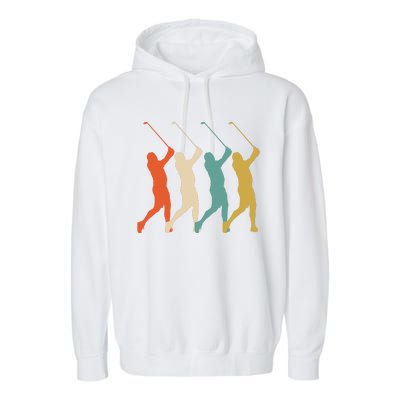 Retro Vintage Golf Lover Garment-Dyed Fleece Hoodie