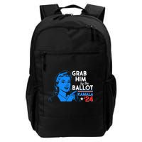 Retro Vintage Grab Him The Ballot Kamala Harris 2024 Backpack