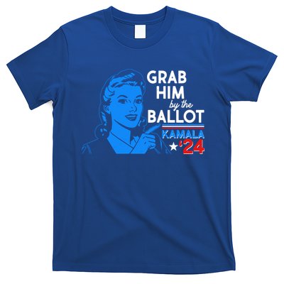 Retro Vintage Grab Him The Ballot Kamala Harris 2024 T-Shirt