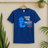 Retro Vintage Grab Him The Ballot Kamala Harris 2024 T-Shirt