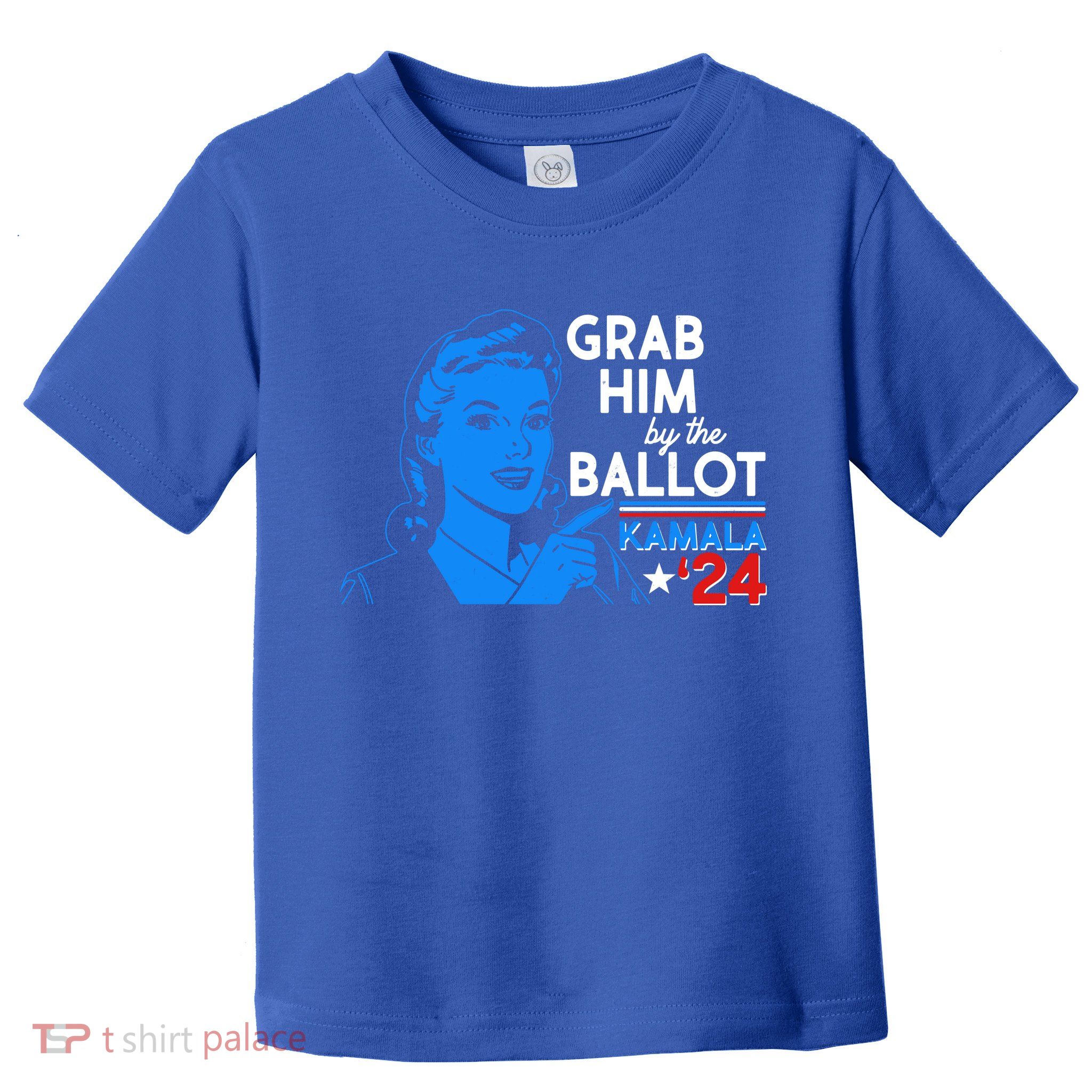 Retro Vintage Grab Him The Ballot Kamala Harris 2024 Toddler T-Shirt