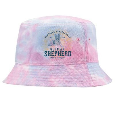 Retro Vintage Ger Shepherd Gift Tie-Dyed Bucket Hat