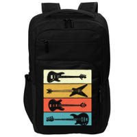 Retro Vintage Guitars - Bass Guitar Music Lover Bassist Impact Tech Backpack