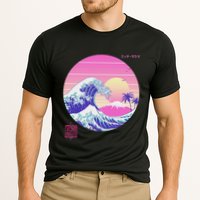 Retro Vaporwave Great Wave Japanese Aesthetic Design Cooling Performance Crew T-Shirt