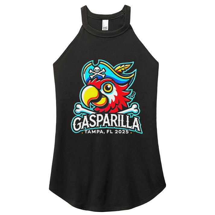 Retro Vintage Gasparilla Tampa Fl 2025 Pirate Festival Women's Perfect Tri Rocker Tank