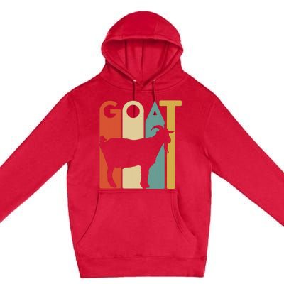 Retro Vintage Goat Tee Animal Goats Lover Gifts Premium Pullover Hoodie