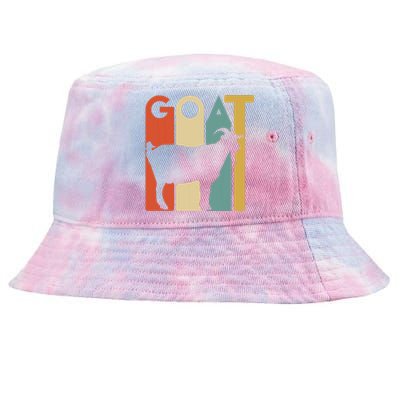 Retro Vintage Goat Tee Animal Goats Lover Gifts Tie-Dyed Bucket Hat