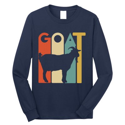 Retro Vintage Goat Tee Animal Goats Lover Gifts Long Sleeve Shirt