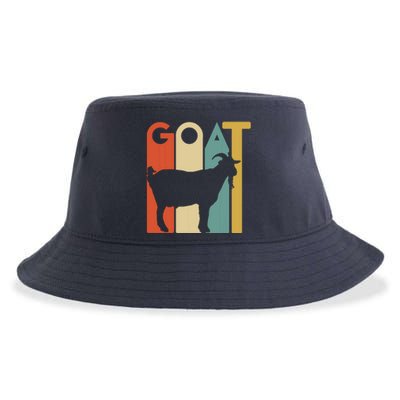 Retro Vintage Goat Tee Animal Goats Lover Gifts Sustainable Bucket Hat