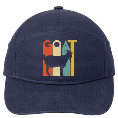 Retro Vintage Goat Tee Animal Goats Lover Gifts 7-Panel Snapback Hat