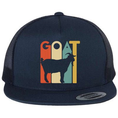 Retro Vintage Goat Tee Animal Goats Lover Gifts Flat Bill Trucker Hat