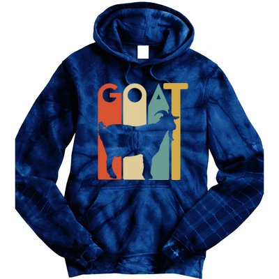 Retro Vintage Goat Tee Animal Goats Lover Gifts Tie Dye Hoodie