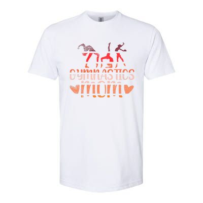 Retro Vintage Gymnastics Mom Gymnast MotherS Day Softstyle® CVC T-Shirt